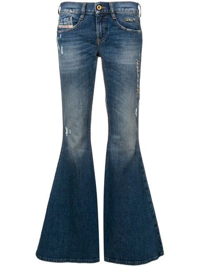 Shop Diesel Bootcut Flared Jeans In Blue