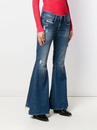 Shop Diesel Bootcut Flared Jeans In Blue