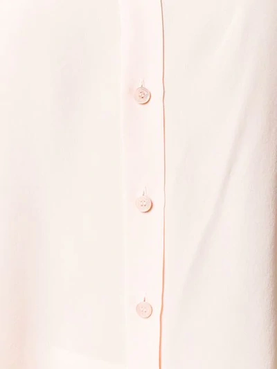 Shop Chloé Knotted Tie Neck Shirt In Pink