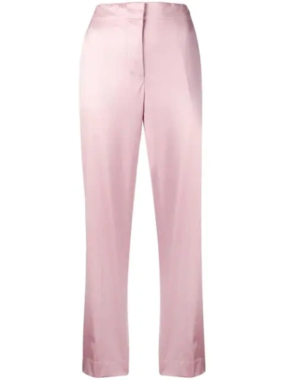 Shop Theory Straight Leg Trousers In Pink