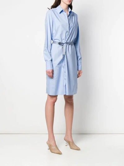 Shop A.f.vandevorst Hemdkleid Mit Taillengürtel - Blau In Blue