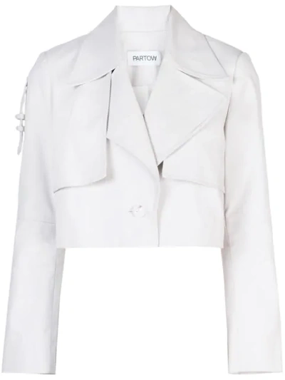 Shop Partow Bailey Jacket In White