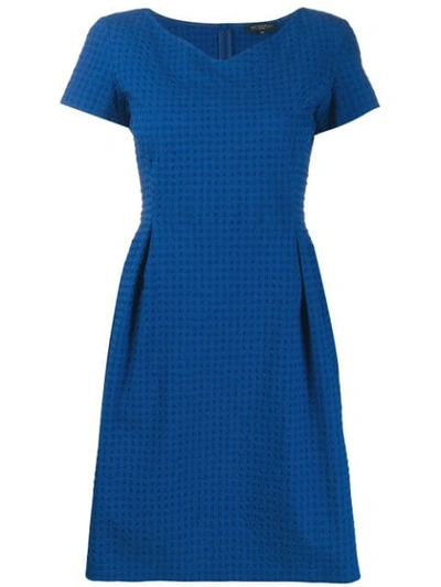 ANTONELLI TEXTURED FLARED DRESS - 蓝色