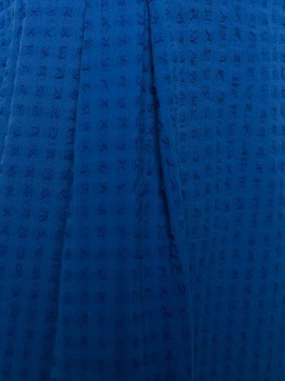 ANTONELLI TEXTURED FLARED DRESS - 蓝色