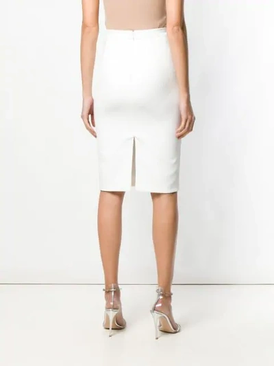 Shop Loulou High-rise Pencil Skirt In White