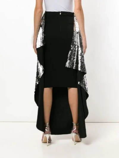 Shop Paula Knorr Sequin Embellished Skirt In Metallic