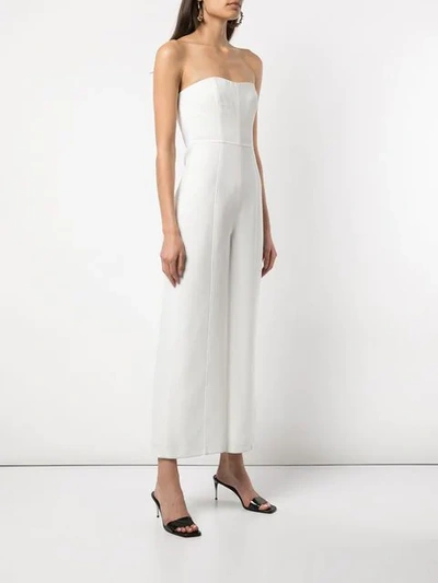 Shop Cinq À Sept Paola Jumpsuit In White