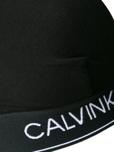 Shop Calvin Klein 205w39nyc Logo Bralet - Black