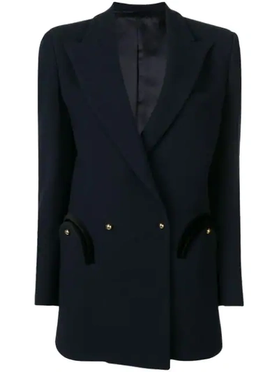 Shop Blazé Milano Perfectly Fitted Jacket In Blue