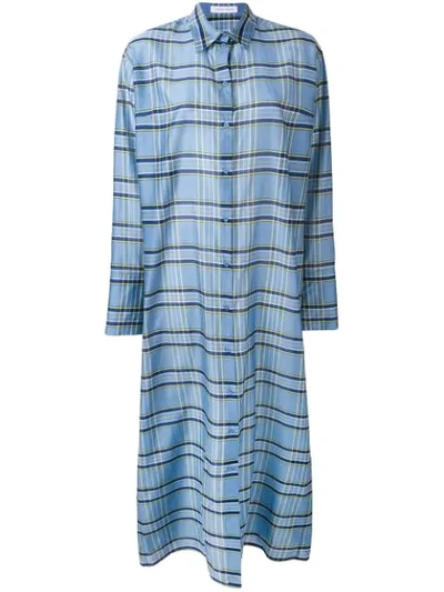 Shop Christian Wijnants Dalma Shirt Dress In Blue
