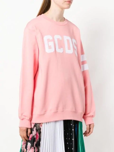 Shop Gcds Sweatshirt Mit Logo In Pink