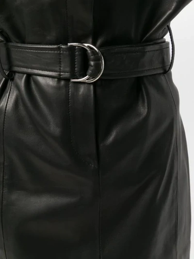 Shop Iro Belted High Waist Skirt - Black
