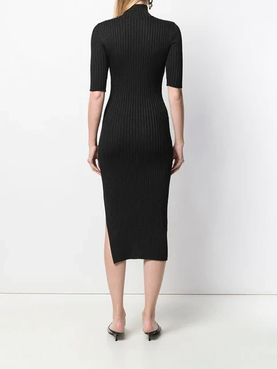 Shop Balenciaga Fitted Dress In Black