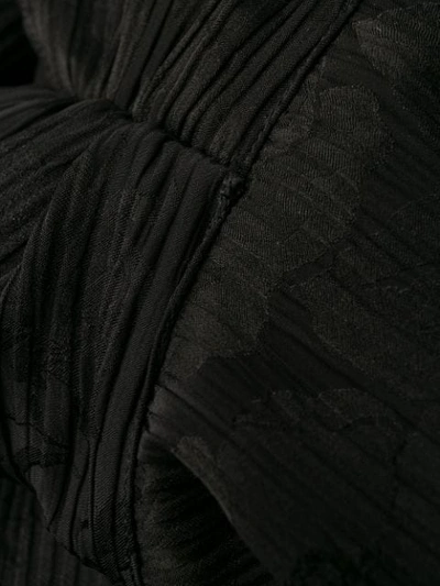 Shop Chloé Rose Print Bow Dress In Black