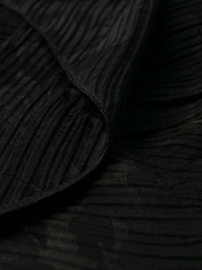 Shop Chloé Rose Print Bow Dress In Black