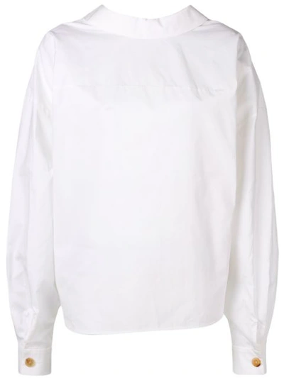 Shop A.w.a.k.e. Back-to-front Shirt - White