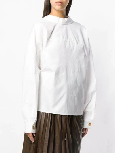 Shop A.w.a.k.e. Back-to-front Shirt - White