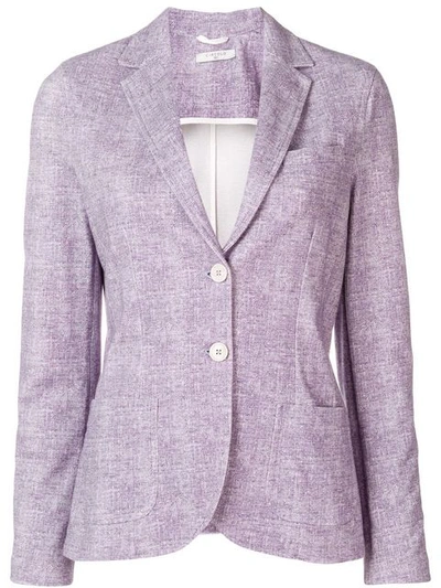 Shop Circolo 1901 Classic Blazer In Purple