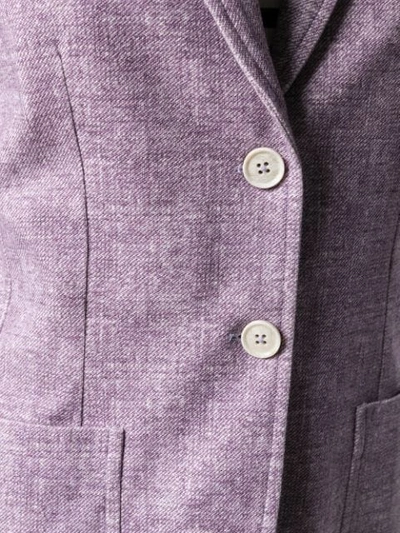 Shop Circolo 1901 Classic Blazer In Purple