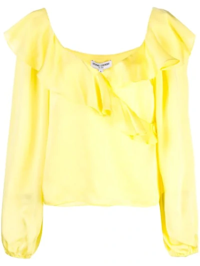 Shop Opening Ceremony Cascade Wrap Top In 7938 Daffodil