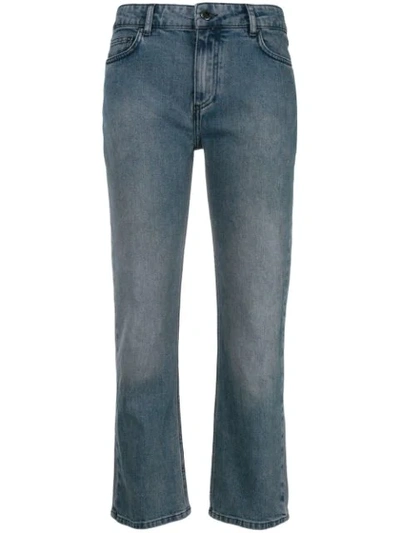 Shop Victoria Beckham Cropped Jeans - Blue