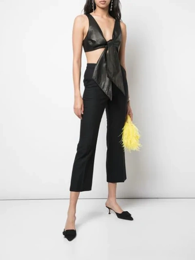 Shop Partow Hadley Cropped Trousers In Black