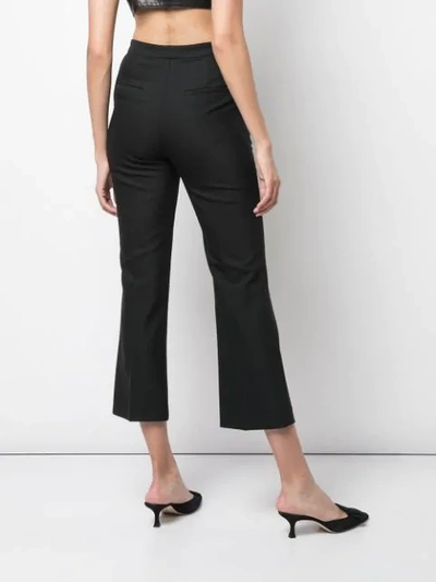 Shop Partow Hadley Cropped Trousers In Black