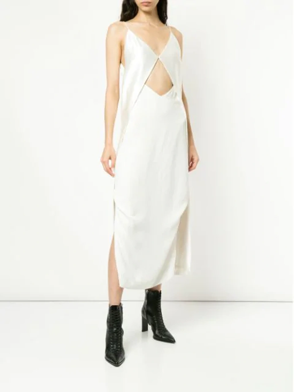 Dion lee tessellate cami dress blush deals