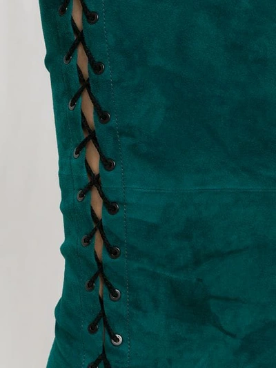Shop Ben Taverniti Unravel Project Side Lace In Green