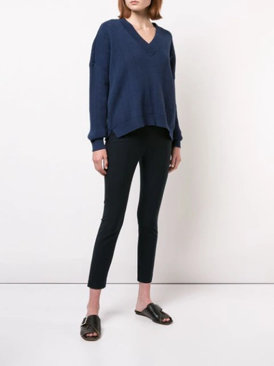 Shop Derek Lam 10 Crosby V-neck Sweater - Blue