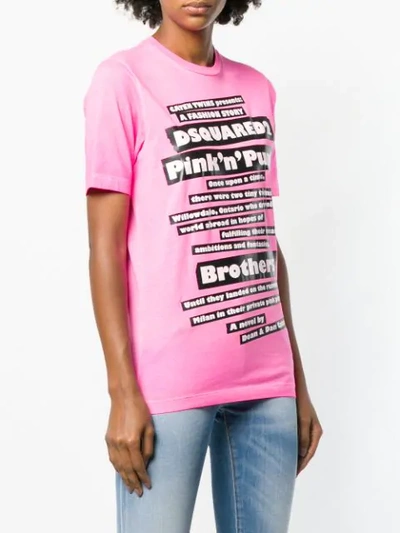Dsquared2 Printed T In Pink