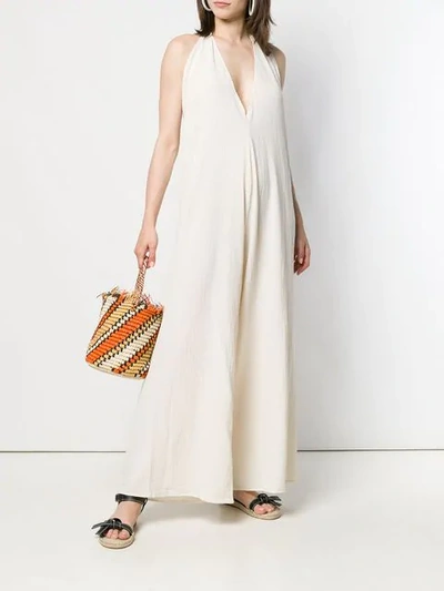 Caravana V-neck Jumpsuit In Neutrals