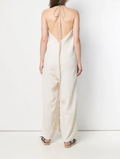Caravana V-neck Jumpsuit In Neutrals