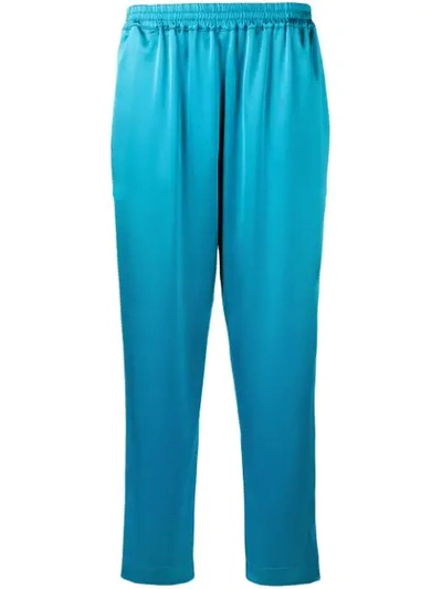 Gianluca Capannolo Elastic Waist Trousers In Blue