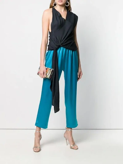 Gianluca Capannolo Elastic Waist Trousers In Blue