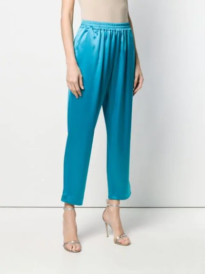 Gianluca Capannolo Elastic Waist Trousers In Blue
