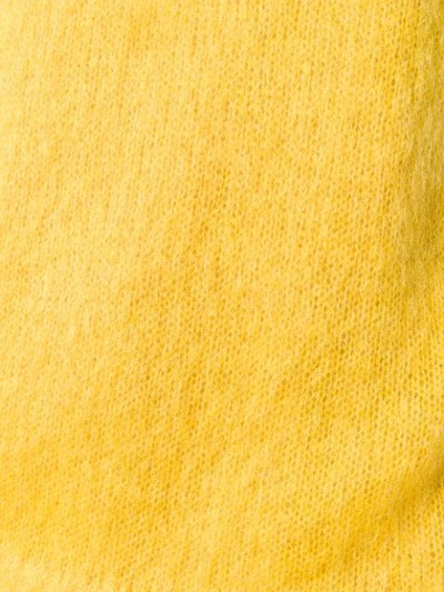 Shop Moncler Crew Neck Sweater In Yellow