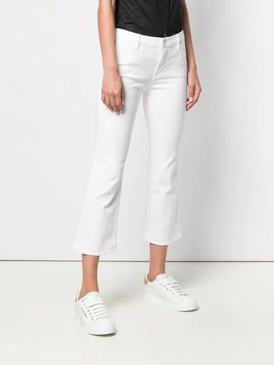 Love Moschino Cropped Skinny Jeans In White