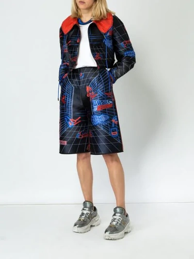 Quetsche All-over Print Shorts In Black