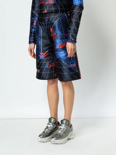 Quetsche All-over Print Shorts In Black