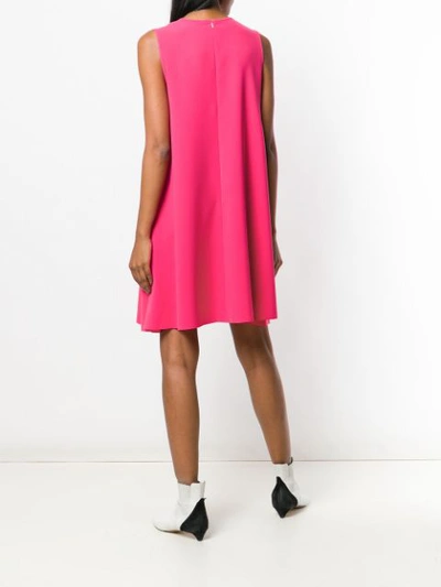 Shop Pinko Laser Cut Mini Dress In Pink