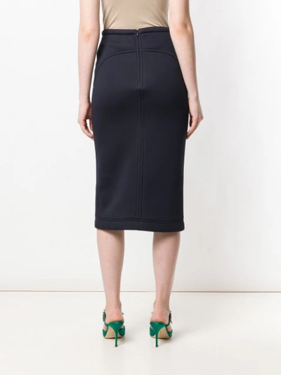 Shop N°21 Nº21 High-waisted Pencil Skirt - Blue