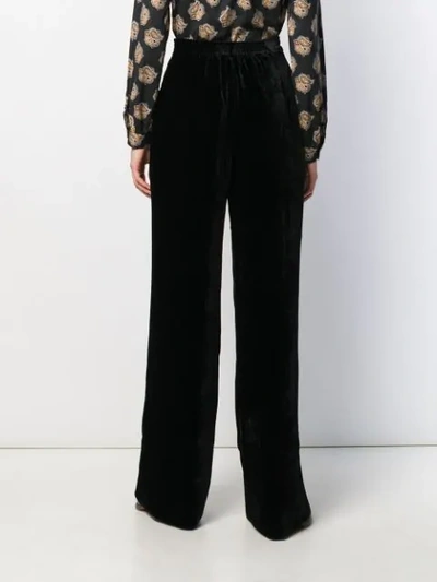 Shop Etro High-waisted Wide Leg Trousers In Black