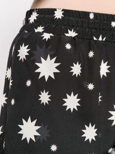 Shop Red Valentino Star Print Short Shorts In Black