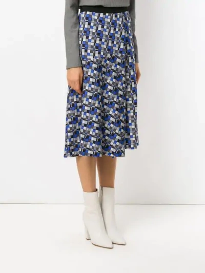 Shop Alcaçuz Letonia Midi Skirt In Blue