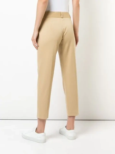 Shop The Row Cropped Tailored Trousers In Yellow