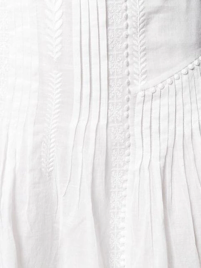 Shop Isabel Marant Étoile Asymmetric Pleated Skirt In White