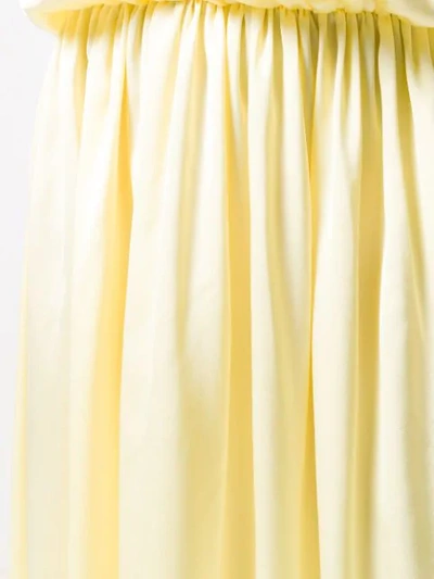 Shop Jourden Satin Windbreaker Dress In Yellow