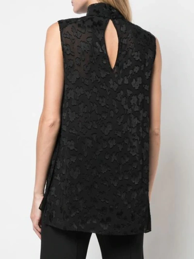 Shop Carolina Herrera Scaled Tank Top In Black