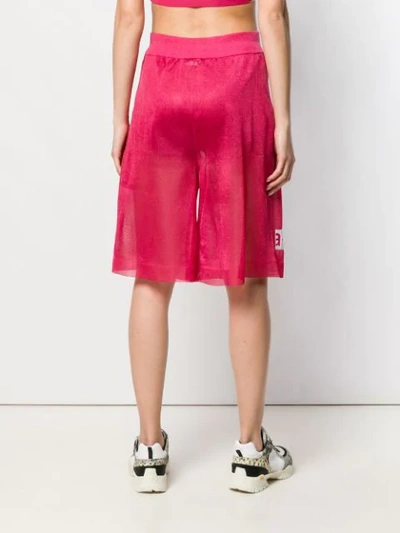 Shop Artica Arbox Sheer Track Shorts In Pink